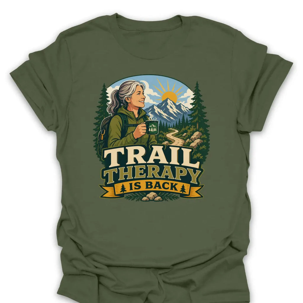 T-Shirt Military Green / S Trail Therapy Is Back